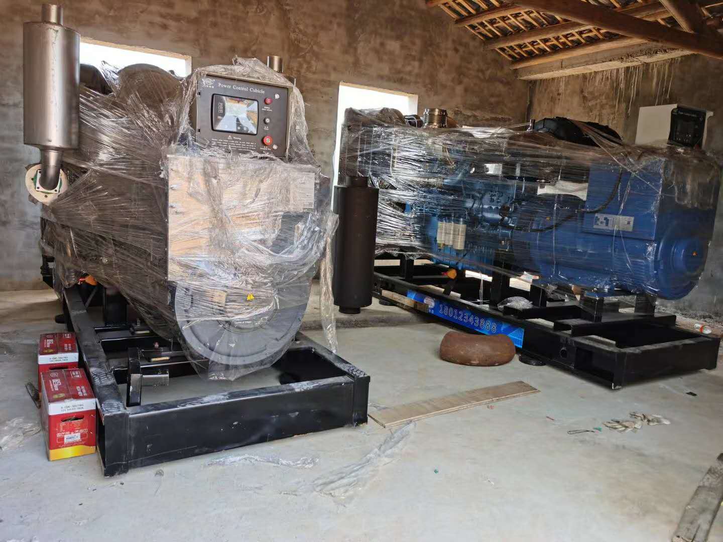 明邦为湖南新五丰养殖基地提供300kw玉柴发电机两台